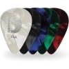 imageDAddario Celluloid Guitar Picks  Guitar Accessories  Guitar Picks for Acoustic Guitar Electric Guitar Bass Guitar  Natural Feel Warm Tone  Green Extra Heavy 125mm Heavy 10packBlue
