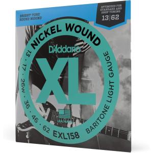 imageDAddario Electric Guitar Strings XL Nickel EXL1163D Medium TopHeavy Bottom Gauge 1152 6String Set Pack of 3Baritone Light  1362
