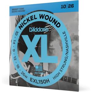 imageDAddario Electric Guitar Strings XL Nickel EXL1163D Medium TopHeavy Bottom Gauge 1152 6String Set Pack of 3HighStrungNashville Tuning  1026
