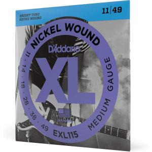 imageDAddario Electric Guitar Strings XL Nickel EXL1163D Medium TopHeavy Bottom Gauge 1152 6String Set Pack of 3Med Blues Jazz Rock  1149
