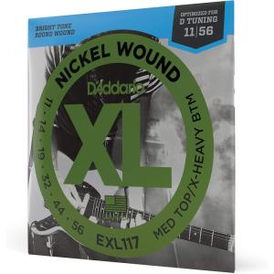 imageDAddario Electric Guitar Strings XL Nickel EXL1163D Medium TopHeavy Bottom Gauge 1152 6String Set Pack of 3Med TopXHvy Bottom  1156