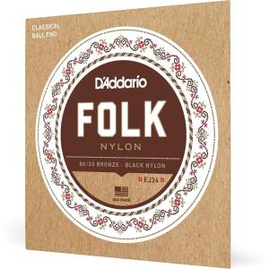 imageDAddario Set Classic Guitar Folk Blk Spc Ball EJ328020 Bronze