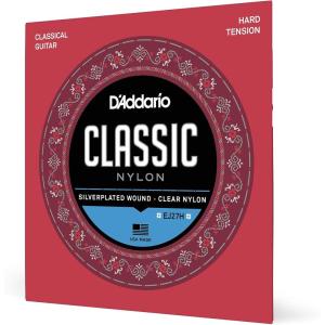 imageDAddario Student Nylon Classical Guitar Strings EJ27N3D Normal Tension 6String Set Pack of 3Hard Tension