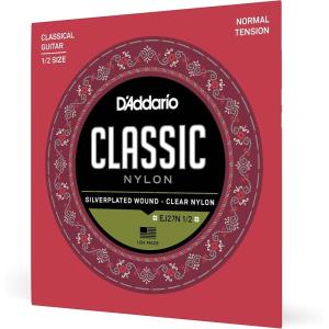 imageDAddario Student Nylon Classical Guitar Strings EJ27N3D Normal Tension 6String Set Pack of 3Normal Tension  12
