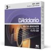 imageDAddario Acoustic Guitar Strings 8020 Bronze EJ10 Extra Light Gauge 1047 6String Set Pack of 13Pack