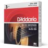 imageDAddario Acoustic Guitar Strings 8020 Bronze EJ10 Extra Light Gauge 1047 6String Set Pack of 13Pack