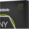 imageDAddario Bass Guitar Strings NYXL Nickel Plated NYXL4095 Super Light Gauge 4095 Long Scale 4String Set Pack of 1Lt TopMed Bottom  45125 5String