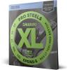 imageDAddario Bass Guitar Strings XL Pro Steels EPS165 Long Scale Regular Light TopMedium Bottom Gauge 45105 4String Set Pack of 1Long Scale