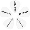imageDAddario Beatles Guitar Picks  The Beatles Collectable Guitar Picks  Logo  Collectible TinPicksGet Back