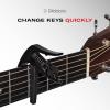 imageDAddario Capo  NS Artist 6 String Classical Acoustic Guitars Single Hand Use Integrated Pick Holder Black