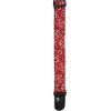 imageDAddario Guitar Strap Camouflage Leather Adjustable from 35 to 595 One Size 50G04Bandana Red