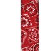 imageDAddario Guitar Strap Camouflage Leather Adjustable from 35 to 595 One Size 50G04Bandana Red