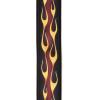 imageDAddario Guitar Strap Camouflage Leather Adjustable from 35 to 595 One Size 50G04Hot Rod Flame  Red