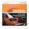 imageDAddario Guitar Strings  Acoustic Guitar Strings  Flat Tops Phosphor Bronze  For 6 String Guitar  Warm SemiBright Tone  EFT15  Extra Light 1047
