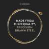 imageDAddario Kaplan GoldPlated Violin String  Single E String  K311GB 44M  Violin Strings  44 Scale Medium Tension Ball EndLoop End