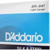 imageDAddario Silk ampamp Steel Acoustic Guitar Strings  EJ406 String  Warm Mellow Tone  Light 114712String