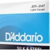 imageDAddario Silk ampamp Steel Acoustic Guitar Strings  EJ406 String  Warm Mellow Tone  Light 11476String