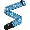 imageDAddario Accessories Guitar Strap  Electric Acoustic ampamp Bass Guitar Strap  Woven Peace Love  Brown and YellowBlue  White