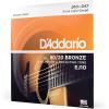 imageDAddario Acoustic Guitar Strings 8020 Bronze EJ10 Extra Light Gauge 1047 6String Set Pack of 11Pack