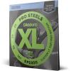 imageDAddario Bass Guitar Strings XL Pro Steels EPS165 Long Scale Regular Light TopMedium Bottom Gauge 45105 4String Set Pack of 1Tapered Long Scale