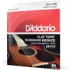 imageDAddario Guitar Strings  Acoustic Guitar Strings  Flat Tops Phosphor Bronze  For 6 String Guitar  Warm SemiBright Tone  EFT17  Medium 1356