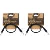 imageDAddario Instrument Cable 14quot FlatOffset 6 in PWFPRR206OSBlack