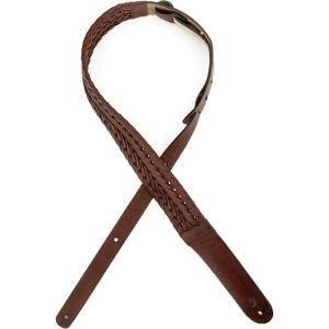 imageDAddario Accessories Braided Leather Guitar Strap  Guitar Accessories  Electric Guitar Strap Acoustic Guitar Strap Acoustic Electric Guitar Strap ampamp Bass Guitar Strap  Brown