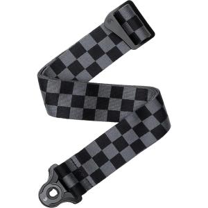 imageDAddario Accessories DAddario Auto Lock Guitar Strap Checkerboard Black ampamp GreyGrey