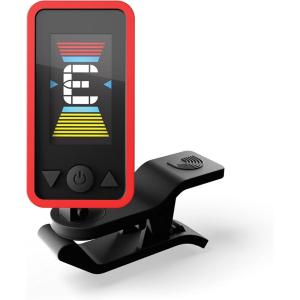 imageDAddario Accessories Guitar Tuner  Eclipse Headstock Tuner  Clip On Tuner for Guitar  Great for Acoustic Guitars ampamp Electric Guitars  Quick ampamp Accurate Tuning  BlackRed