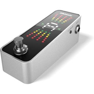 imageDAddario Accessories Guitar Tuner Pedal  Chromatic Tuner for Electric Guitars Bass Guitars and More  Rugged Aluminum Enclosure  Fast and Accurate  True Bypass with Full Color DisplayPedal Tuner