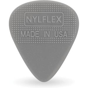 imageDAddario Accessories Nylflex Guitar Picks  Nylon Guitar Picks with Grip  Great for Vintage Electric Sounds and Acoustic Strumming  10 pack Medium 75mm050mmLight