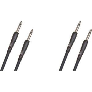 imageDAddario Accessories Speaker Cable  Molded Plugs  Shielded Ends  14 Inch Male to 14 Inch Male  Classic Series  10 Feet305 Meters  Straight Ends  1 Pack1 Count Pack of 2