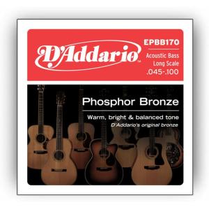 imageDAddario Acoustic Bass Guitar Strings  Acoustic Bass Strings  Phosphor Bronze  EPBB170  Acoustic Bass Guitar 4 String Set  45100 Gauge  1 Pack