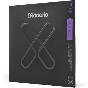 imageDAddario Acoustic Guitar Strings XT 8020 Bronze Coated XTABR1356 Medium Gauge 1356 6String Set Pack of 1Custom Light  1152