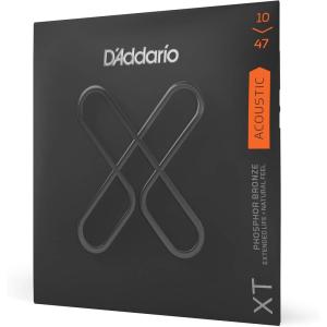 imageDAddario Acoustic Guitar Strings XT Phosphor Bronze Coated XTAPB1152 Custom Light Gauge 1152 6String Set Pack of 1Extra Light  1047