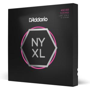 imageDAddario Bass Guitar Strings NYXL Nickel Plated NYXL4095 Super Light Gauge 4095 Long Scale 4String Set Pack of 1Regular Light  45130 5String