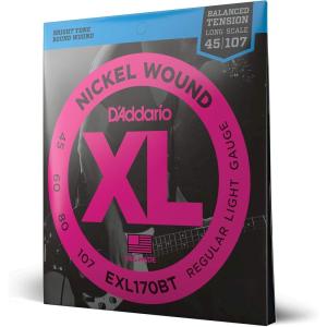imageDAddario EXL170BT 45107 Gauge Nickel Wound Bass Guitar Strings Balanced Tension LightLight