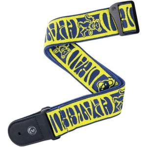 imageDAddario Grateful Dead Woven Guitar Strap Dancing Bears YellowNavy 50GD02YellowNavy