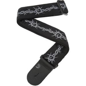 imageDAddario Guitar Strap Camouflage Leather Adjustable from 35 to 595 One Size 50G04Barbed Wire
