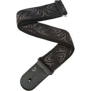 imageDAddario Guitar Strap Camouflage Leather Adjustable from 35 to 595 One Size 50G04BlackGray Tattoo