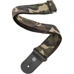 imageDAddario Guitar Strap Camouflage Leather Adjustable from 35 to 595 One Size 50G04Camouflage