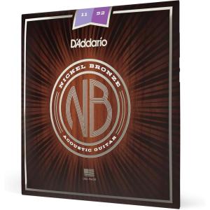 imageDAddario Guitar Strings  Acoustic Guitar Strings  Nickel Bronze  For 6 String Guitar  Natural Clear ampamp Focused Tone  NB1253  Light 1253Custom Light  1152
