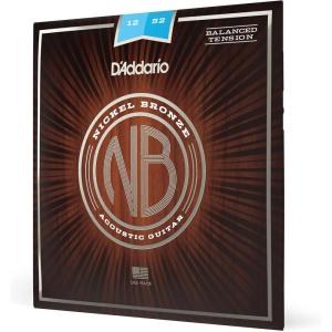imageDAddario Guitar Strings  Acoustic Guitar Strings  Nickel Bronze  For 6 String Guitar  Natural Clear ampamp Focused Tone  NB1253  Light 1253Light Balanced Tension  1252