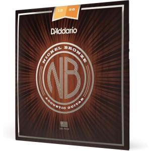 imageDAddario Guitar Strings  Acoustic Guitar Strings  Nickel Bronze  For 6 String Guitar  Natural Clear ampamp Focused Tone  NB1253  Light 1253Lt TopMed Bottom  1256
