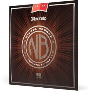 imageDAddario Guitar Strings  Acoustic Guitar Strings  Nickel Bronze  For 6 String Guitar  Natural Clear ampamp Focused Tone  NB1253  Light 1253Medium  1356