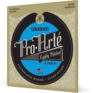 imageDAddario Guitar Strings  ProArte Classical Guitar Strings  EJ45LP  Nylon Guitar Strings  Silver Plated Wrap Composite Core Clear Nylon Trebles  Lightly Polished Normal TensionHard Tension