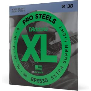 imageDAddario Guitar Strings  ProSteels Electric Guitar Strings  Round Wound  Brighter Crunchier Increased Sustain  EPS540  Light TopHeavy Bottom 1052838