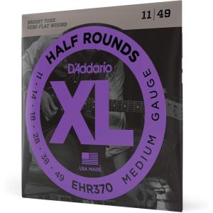 imageDAddario Guitar Strings  XL Half Rounds Electric Guitar Strings  SemiFlat Wound  Bright Tone Smooth Feel Reduced Finger Noise  EHR320  Super Light 942Medium  1149