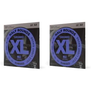 imageDAddario Guitar Strings  XL Half Rounds Electric Guitar Strings  SemiFlat Wound  Bright Tone Smooth Feel Reduced Finger Noise  EHR320  Super Light 942Jazz Light  1252 Pack of 2