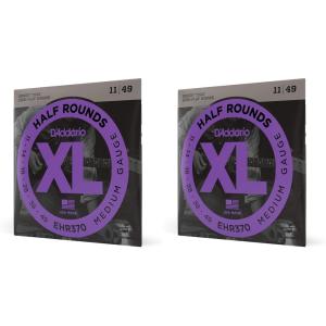 imageDAddario Guitar Strings  XL Half Rounds Electric Guitar Strings  SemiFlat Wound  Bright Tone Smooth Feel Reduced Finger Noise  EHR320  Super Light 942Medium  1149 Pack of 2